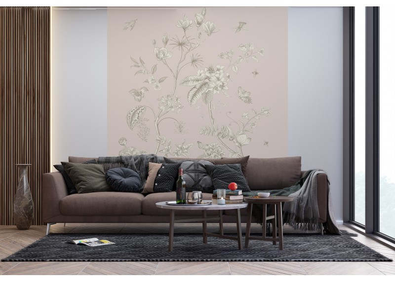 Pastelové květy, AG Design, fototapeta ekologická vliesová do obývacího pokoje, ložnice, jídelny, kuchyně, lepidlo součástí balení, 225x270