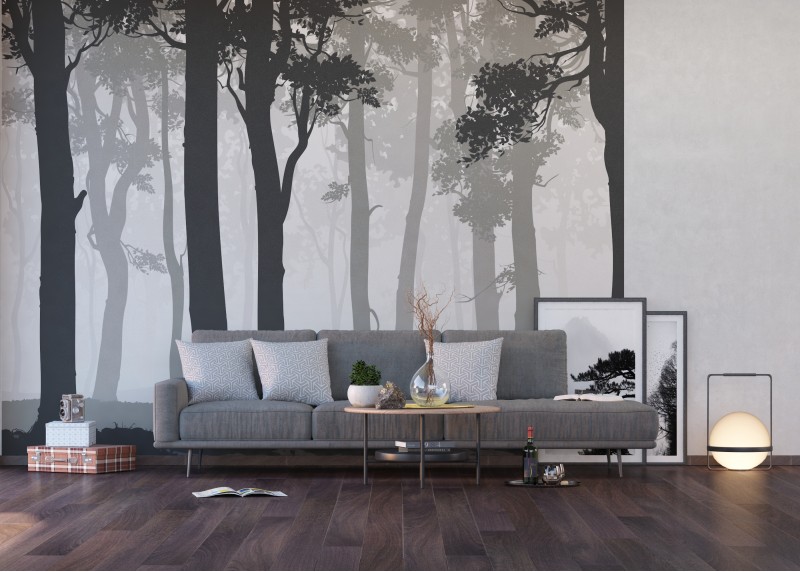 Tajemný les, AG Design, fototapeta ekologická vliesová do obývacího pokoje, ložnice, jídelny, kuchyně, lepidlo součástí balení, 360x270
