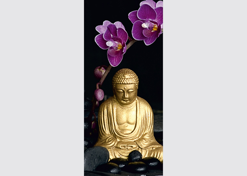 Buddha, AG Design, fototapeta ekologická vliesová do obývacího pokoje, ložnice, jídelny, kuchyně, lepidlo součástí balení, 90x202