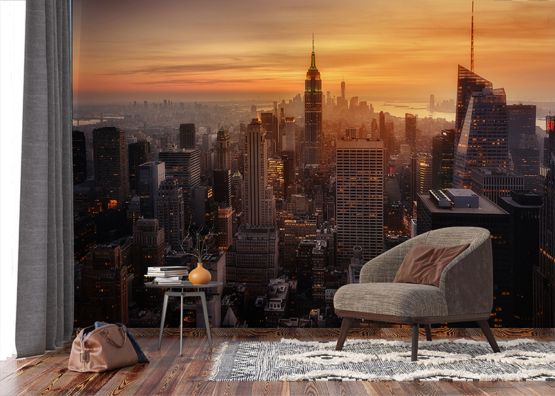 Panorama města, AG Design, fototapeta ekologická vliesová do obývacího pokoje, ložnice, jídelny, kuchyně, lepidlo součástí balení, 360x270