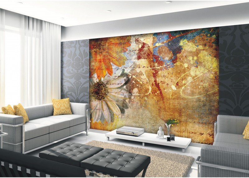 Abstraktní obraz na plátně, AG Design, fototapeta ekologická vliesová do obývacího pokoje, ložnice, jídelny, kuchyně, lepidlo součástí balení, 360x270