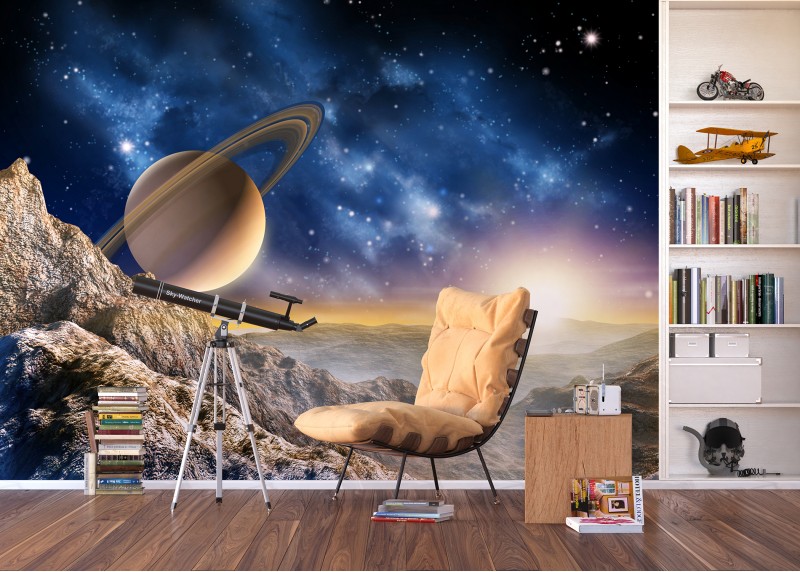 Velkolepý Saturn, AG Design, fototapeta ekologická vliesová do obývacího pokoje, ložnice, jídelny, kuchyně, lepidlo součástí balení, 360x270