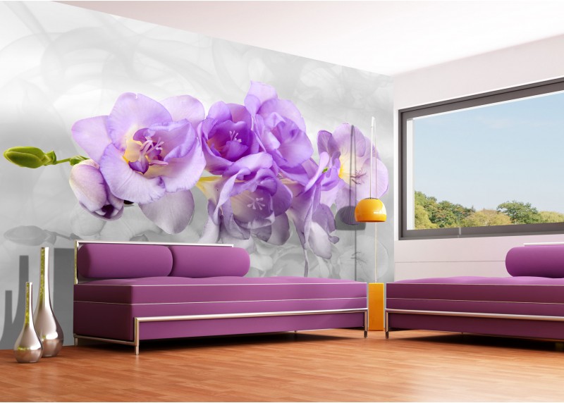 Něžná orchidej, AG Design, fototapeta ekologická vliesová do obývacího pokoje, ložnice, jídelny, kuchyně, lepidlo součástí balení, 360x270