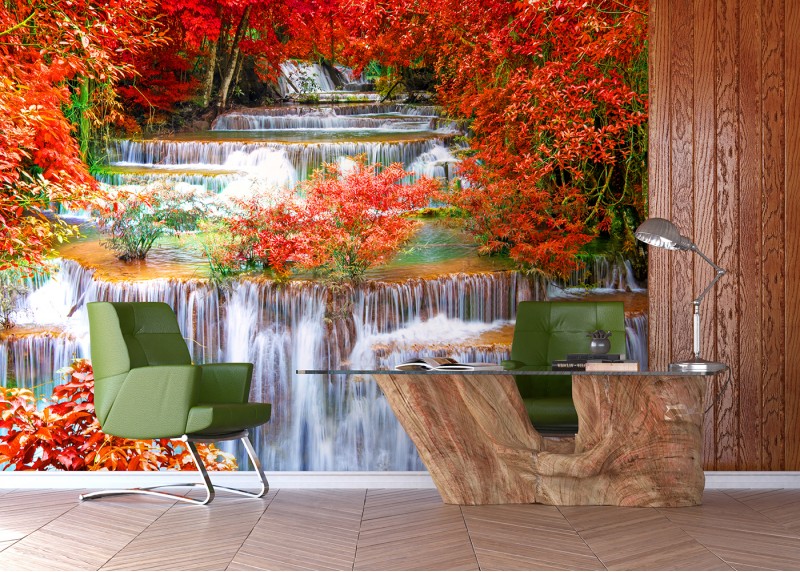 Krásy podzimu, AG Design, fototapeta ekologická vliesová do obývacího pokoje, ložnice, jídelny, kuchyně, lepidlo součástí balení, 360x270