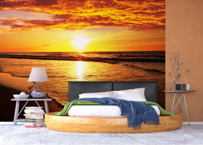 Západ slunce na oceánu, AG Design, fototapeta ekologická vliesová do obývacího pokoje, ložnice, jídelny, kuchyně, lepidlo součástí balení, 360x270