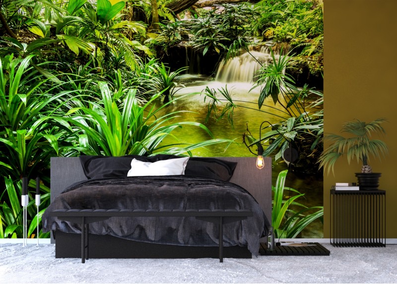 Laguna v džungli, AG Design, fototapeta ekologická vliesová do obývacího pokoje, ložnice, jídelny, kuchyně, lepidlo součástí balení, 360x270
