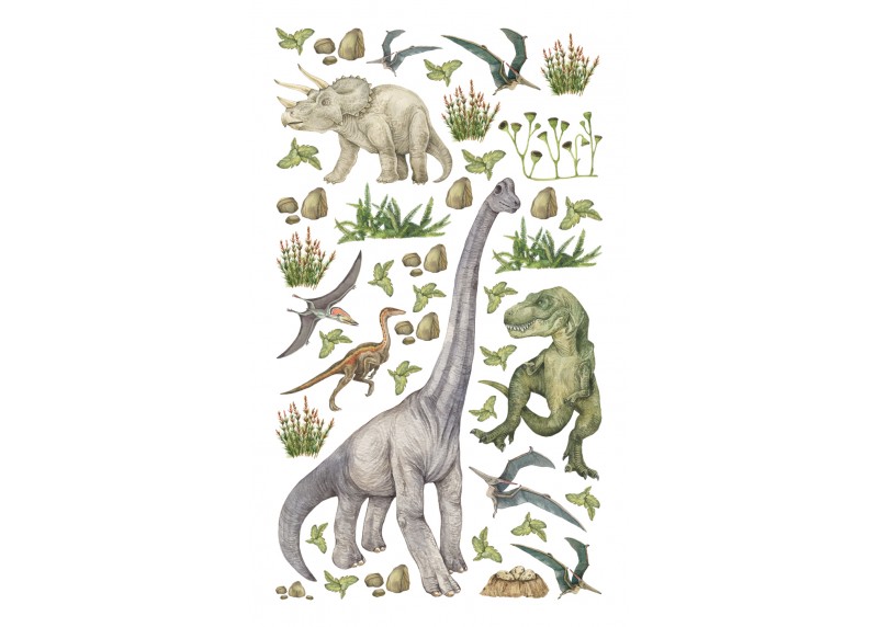Samolepka Dinosauři, 7,5 x 12,3 cm, DKL 350026