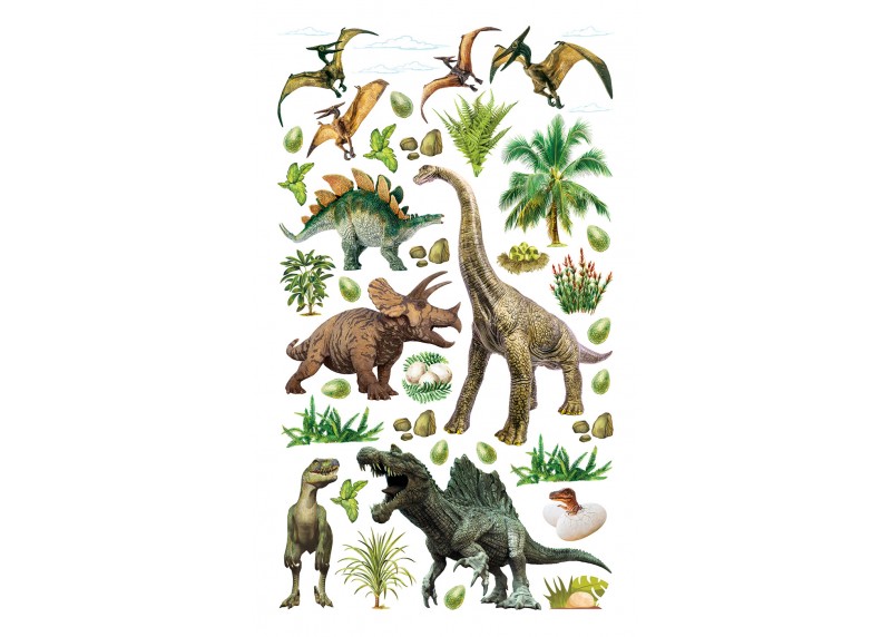 Samolepka Dinosauři, 7,5 x 12,3 cm, DKL 350027
