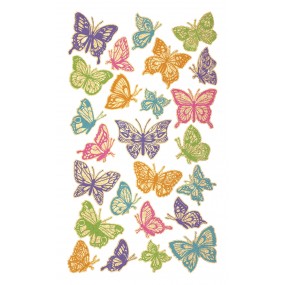 Samolepka Motýli, 7,5 x 12,3 cm, DKL 350062