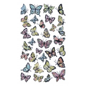 Samolepka Motýli, 7,5 x 12,3 cm, DKL 350103