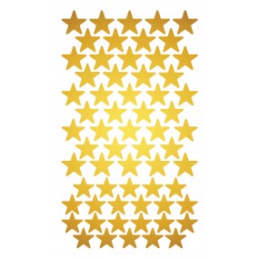 Samolepka Zlaté Hvězdy, 7,5 x 12,3 cm, DKL 350113