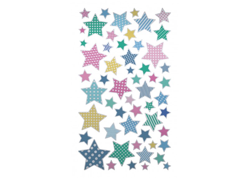Samolepka Hvězdy, 7,5 x 12,3 cm, DKL 350114