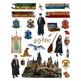 Samolepka Harry Potter, 13,2 x 16,5 cm, DKL 4663