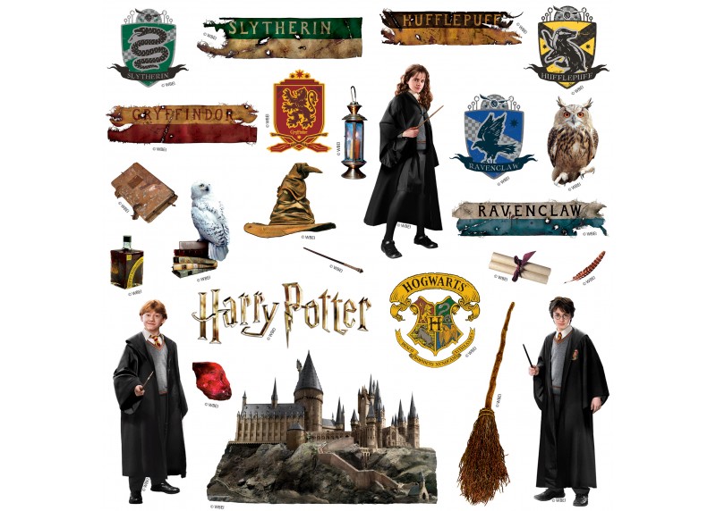 Samolepka Harry Potter Bradavice, 30 x 30 cm, DKS 3837
