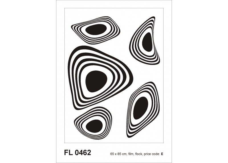 Samolepka na zeď,  AG Design, FL 0462, Moderní abstrakce, 65x85 cm