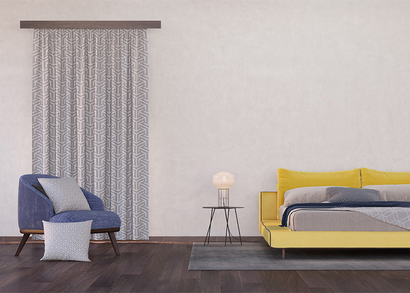 Geometrický orientální ornament na šedém pozadí, dekorativní polštář AG Design, 45 x 45 cm, do obývacího pokoje, kuchyně, ložnice či chaty, CN 3628