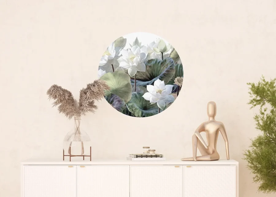 Samolepící vliesová fototapeta na zed' Klidné Lotosy | 70 x 70 cm | CR 3234 - Image 3