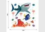 Samolepka na zeď dětská DKs 1097, Disney, Nemo a všichni, 30x30 cm - Obrázek 3