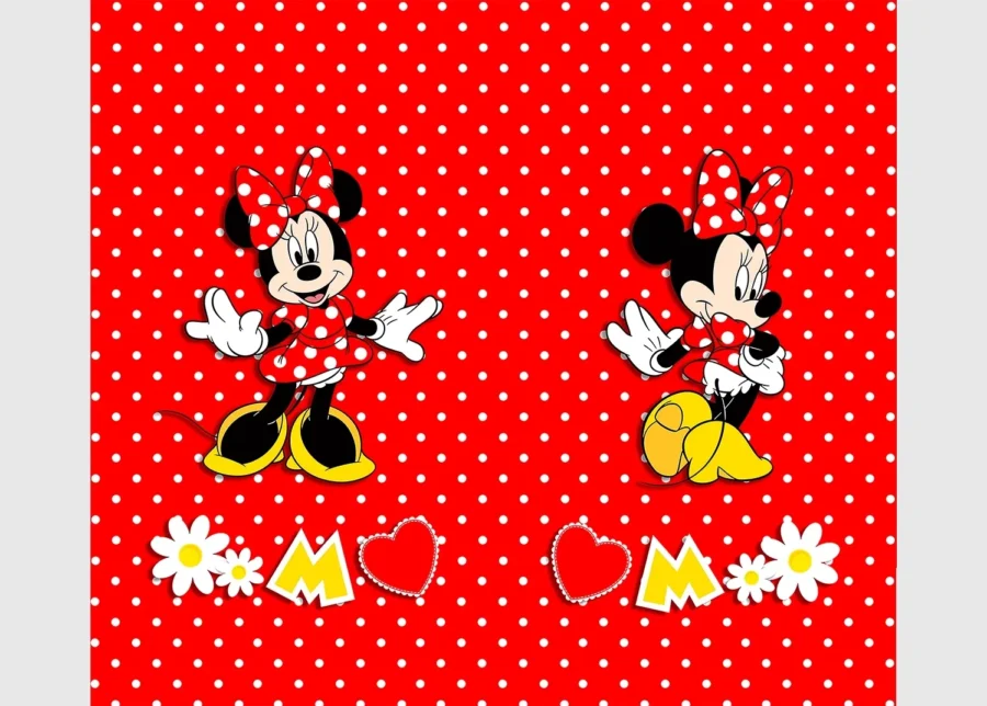 Myška Minnie fashionista, Disney, záclony , 180 x 160 cm, 2 díly, pro dětské pokoje, FCSXL 4377 - Image 2