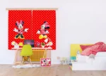 Myška Minnie fashionista, Disney, záclony , 180 x 160 cm, 2 díly, pro dětské pokoje, FCSXL 4377 - Image 3