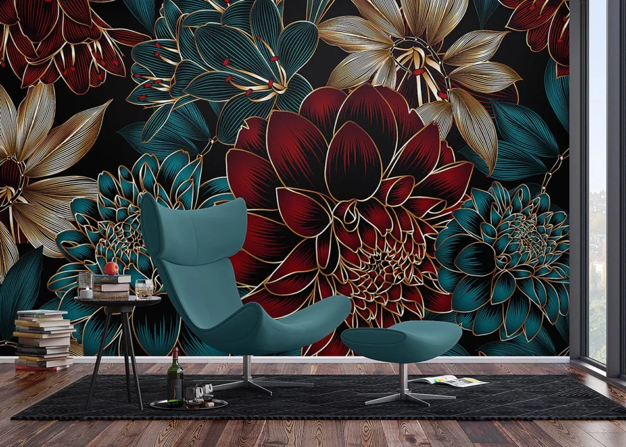 Vliesová fototapeta na zed' Elegantní Dahlia | 375 x 270 cm | FT5P 352015 - Obrázek 3