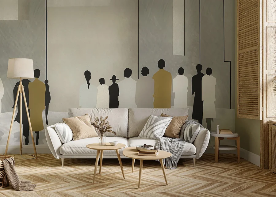 Vliesová fototapeta na zed' Nakreslení Lidé | 375 x 270 cm | FT5P 352045