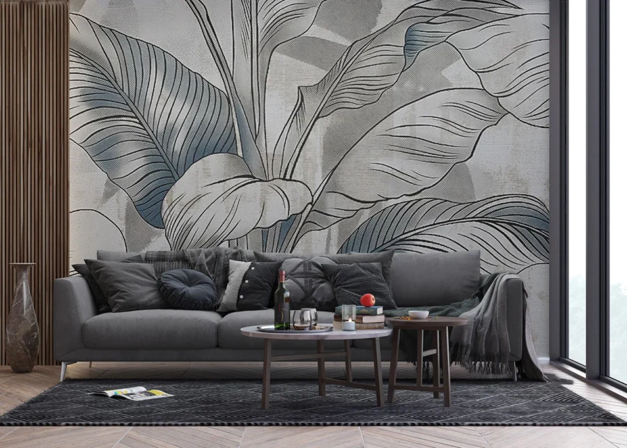 Vliesová fototapeta na zed' Grunge Listy | 375 x 270 cm | FT5P 352103 - Obrázek 3