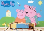 Dětská vliesová fototapeta na zed' Prasátko Peppa s Rodinou | 375 x 270 cm | FT5P 352201 - Image 3