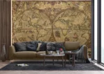Vliesová fototapeta na zed' Starožitná Mapa | 375 x 270 cm | FT5P 352243 - Obrázek 4