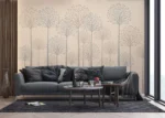 Vliesová fototapeta na zed' Béžové Vysoké Stromy | 375 x 270 cm | FT5P 352277 - Obrázek 3