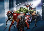 Avengers zasahují, Marvel, fototapeta do dětského pokoje, lepidlo součástí balení, 360x270