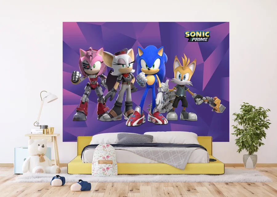 Dětská vliesová fototapeta na zed' Sonic | 252 x 182 cm | FTDXL 1969 - Image 4