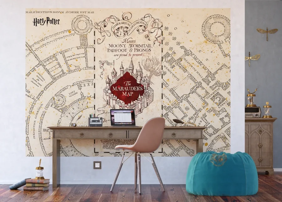 Dětská vliesová fototapeta na zed' Harry Potter a Pobertův Plánek | 252 x 182 cm | FTDXL 1977 - Image 3