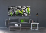 Vliesová fototapeta na zed' Lávové Kamene a Bambus | 202 x 90 cm | FTNH 2719 - Image 2