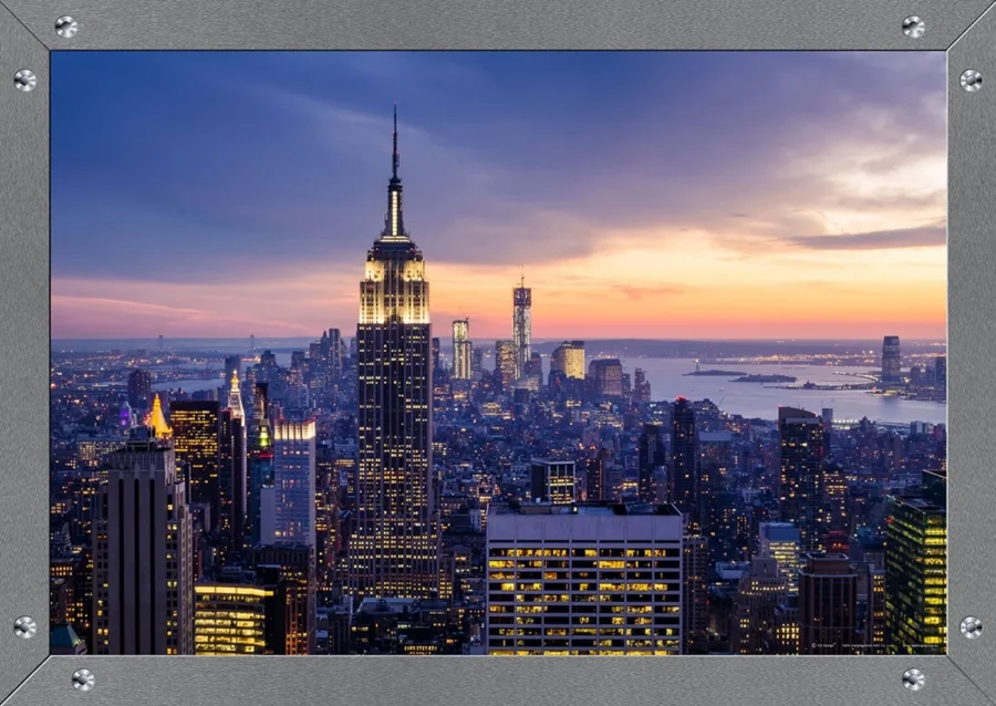 Vliesová fototapeta na zed' Empire State Building v Rámu | 155 x 110 cm | FTNM 2644