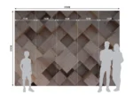Vliesová fototapeta na zed' Dřevěné Kostky | 375 x 270 cm | FTNXXL 2496 - Image 9