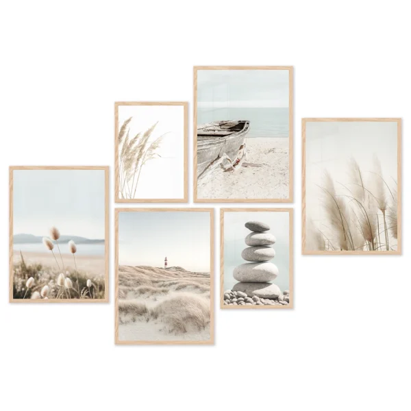 Sada oboustranných plakátů Oceán a Pláž, 4 x A3, 2 x A4, P6 351343