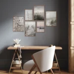 Sada oboustranných plakátů Béžová Pampová Tráva, 4 x A3, 2 x A4, P6 351329 - Obrázek 8