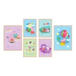 Sada oboustranných plakátů Prasátko Peppa, 2 x A3, 4 x A4, P6 351385 - Obrázek 2