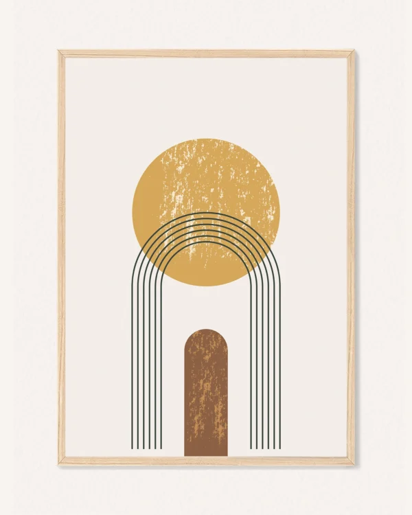 Oboustranný plakát Abstraktní Kompozice, 30 x 42 cm, P 351433