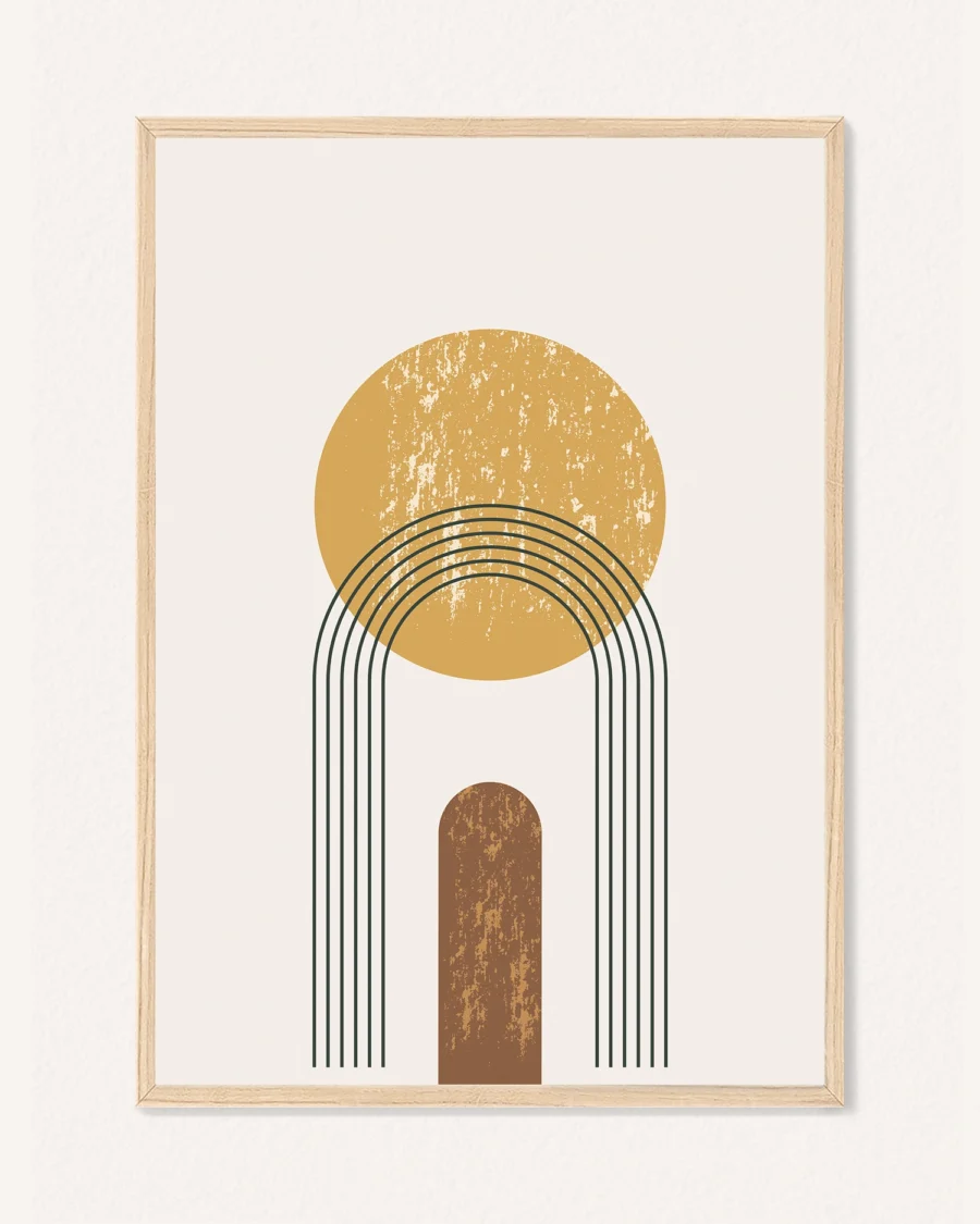 Oboustranný plakát Abstraktní Kompozice, 30 x 42 cm, P 351433
