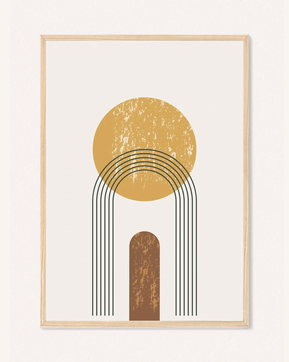 Oboustranný plakát Abstraktní Kompozice, 30 x 42 cm, P 351433
