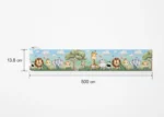 Dětská samolepící bordura na zeď Džungle Safari | 5 m x 13.8 cm | WBD 8009 - Image 6