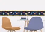 Dětská samolepící bordura na zeď Kosmický Průvod | 5 m x 13.8 cm | WBD 8257 - Obrázek 5