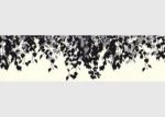 Samolepící bordura na zeď Béžové Stíny Listí | 5 m x 13.8 cm | WB 8275