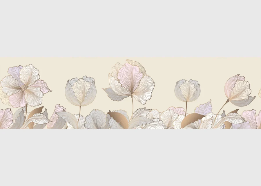 Samolepící bordura na zeď Pastelová Grafika | 5 m x 13.8 cm | WB 8429